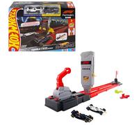 Hot Wheels Racing F1 Toy Car Track Set with 1:64 Scale Oracle Red Bull & Visa Cash App Racing Bulls Formula One Team Vehicles, JNN35