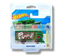 Hot Wheels Raijin Express (Green, Red & White) 3/5 HW Heavyweights - 2026-57/250 (Short Card) - includes a KLAS Car Keeper Protector Case - JJJ27