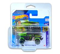 Hot Wheels Rally Baja Crawler (Black/Green) 6/10 HW Screen Time 2021-141/250 (Short Card) *** COMES IN A KLAS CAR KEEPER PROTECTIVE COLLECTORS CASE *** GTC72