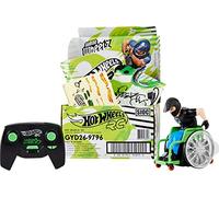 Hot Wheels RC Aaron Wheelz Wheelie Chair, Remote-Control Wheelchair with Motocross Aaron Wheelz Fotheringham Figure