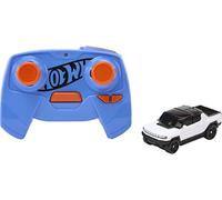 Hot Wheels RC Cars, Remote-Control Hummer EV in 1:64 Scale, Recharges with USB Cable, On- and Off-Track Racing, Turbo Boost, for Kids