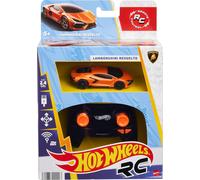 Hot Wheels RC Toy Car, Remote-Control Lamborghini Revuelto in 1:64 Scale, Recharge with USB Cable, Races & Stunts On- and Off-Track with Turbo Boost, HWW55