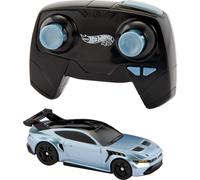 Hot Wheels RC Toy Car, Full-Function Remote-Control 1:64 Scale Ford Mustang, Booster Button to Race & Stunt Onor Off-Track, Recharge with USB Cable