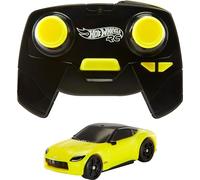 Hot Wheels RC Toy Car, Remote-Control Nissan Z in 1:64 Scale with Controller & USB Cable, Works On & Off Track cc