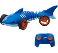 Hot Wheels RC Toy Car, Remote-Control Shark Speeder in 1:15 Scale That Bends, Turns & Slides Like a Mutant Machine, Features Lights & Sounds