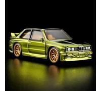 Hot Wheels® Red Line Club™ 1991 BMW M3 Die-Cast Model Car, Spectraflame Olive, 1:64 Scale, Opening Doors, Real Riders Gold Wheels