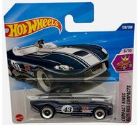 Hot Wheels - Rrroadster - Compact Kings 5/10 - JBB97 - Short Card - Dark Blue Roadster with Racing Stripes in 1:64 Scale - Mattel 2025