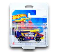Hot Wheels Runway Res-Q (Blue, Red & Yellow) 3/10 HW First Response - 2024-9/250 (Short Card) - COMES IN A KLAS CAR KEEPER SHORT CARD PROTECTOR CASE - HTB57