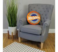 Character World Hot Wheels Officially Licensed Shaped Cushion Pillow Steering Wheel Race Design Stuffed Plush Shaped Round Pillow | Perfect For Bedroom Or Gaming Décor, Standard, (HTWRACCU001UK)