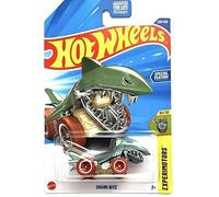 Hot Wheels Shark Bite [Green W/Red/Orange Wheels], Treasure Hunt! Experimotors 10/10, 229/250, 1:64 Scale Diecast Vehicle