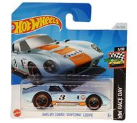 Hot Wheels - Shelby Cobra Daytona Coupe - HW Race Day 5/10 - HTC77 - Short Card - Gulf Design - Good Year - Mattel 2024-1:64