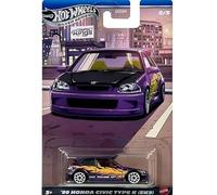 Hot Wheels Silver Series '99 Honda Civic Type R (EK9) [Purple] Compact Kings 2/5, 1:64 Scale Diecast Toy Vehicle