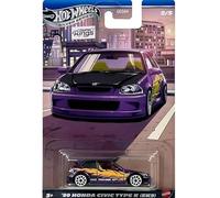 Hot Wheels Silver Series '99 Honda Civic Type R (EK9) [Purple] Compact Kings 2/5, 1:64 Scale Diecast Toy Vehicle