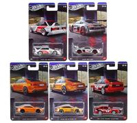 Hot Wheels Silver Series Audi 5-Car Set 1:64 Scale GRT01-956Q | Audi 90 Quattro, R8 LMS, RS E-Tron GT, RS 5 Coupe, '84 Sport Quattro, Diecast Car, Ages 3+