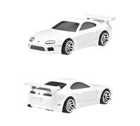 Hot Wheels Fast and Furious Brian O'Conner Car Toyota Supra White Model Die Cast Scale 1:64 - Length 7 cm - JBY33