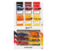 Hot Wheels Silver Series Pantone Multipack | Set of 6 1:64 Scale Die-Cast Toy Cars & Van, Featuring Classic Colors & Artistic Packaging, JNK94
