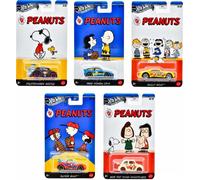 Hot Wheels Retro Entertainment Premium Diecast Model Cars Full Set of 5 Vehicles