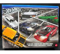 Hot Wheels 1:64 Scale Die-Cast Toy Cars, Set of 6 Japanese Vehicles with Elevated Deco (Styles May Vary), JBY77