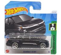 Hot Wheels - Silverado EV EST - HW Green Speed 8/10 - HTD57 - Short Card - GM - Black - Mattel 2024-1:64