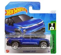 Hot Wheels - Silverado EV RST - HW Green Speed 8/10 - HRY63 - Short Card - Pickup Truck - Dark Blue - Mattel 2024-1:64