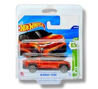 Hot Wheels Silverado EV RST (Metallic Orange) 6/10 HW EV - 2025-86/250 (Short Card) - includes a KLAS Car Keeper Protector Case - JBB64
