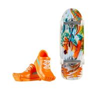 Hot Wheels, Skate, Spiked Fury™ Skateboard with Blue and Yellow Tennis Toys for Kids, Age 5 and Up, Toy, Mattel