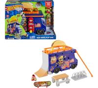 Hot Wheels Skate Taco Truck Play Case - With Pull-Out Railing for Cool Skate Tricks, Includes Exclusive Fingerboard and Removable Skateboard Shoes, Children from 6 Years, HMK00