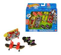Hot Wheels Skate Tony Hawk Fingerboard & Removable Skate Shoes Multipack, 4 Fully Assembled Boards, 2 Pairs of Skate Shoes, 1 Exclusive Set (Styles May Vary), HGT84