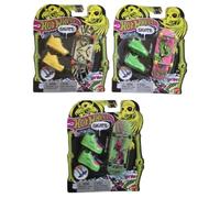 Hot Wheels Skate Tony Hawk Fingerboard Set, SKEL-Rad, Sky Shredder, Radiant Bones, with Finger Shoes, 3 Pack