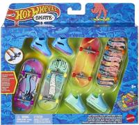 Hot Wheels Skateboard + Shoes 4 Pack