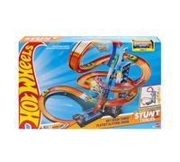 Hot Wheels - Sky Crash Tower Track Set, 2.5+ ft / 83 cm High with Motorized Booster, Orange Track & 1 Hot Wheels Vehicle, Race Multiple Cars, Gift for Kids 5 to 10 Years Old & Up, GWT39