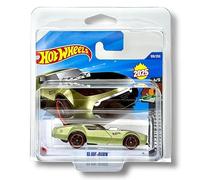 Hot Wheels Slide-Burn (Metallic Green & Black) 4/5 HW Dream Garage - 2025-108/250 (Short Card) - includes a KLAS Car Keeper Protector Case - HYX84