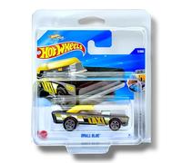 Hot Wheels Small Bloc (Black, Yellow & White Let's Race) 2/5 HW Metro - 2025-7/250 (Short Card) - includes a KLAS Car Keeper Protector Case - HYX56