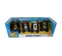 Hot Wheels Smash Street Pack of 4 Monster Trucks GYG72