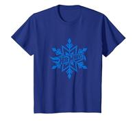 Hot Wheels Snowflake T-Shirt, Youth, Royal Blue, X-Small