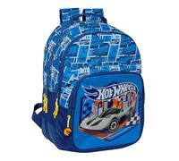 Hot WHEELS SONNY School Backpack for Children, Ideal for Children of Different Ages, Comfortable and Versatile, Quality and Strength, 32 x 15 x 42 cm, Navy Blue, Navy
