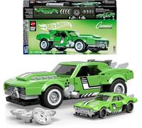 Mattel Brick Shop Hot Wheels Speed Series Building Set, Custom ’68 Camaro with 289 Pieces, Realistic Details and Custom Decals, Adult Collectors and Kids Ages 10+, JFT16
