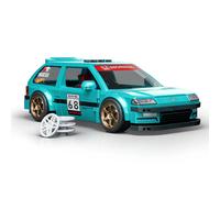 Mattel Brick Shop Hot Wheels Speed Series Building Set, Custom ’90 Honda Civic EF with 248 Pieces, Realistic Details and Custom Decals, Adult Collectors and Kids Ages 10+ , JHF62