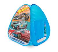 Hot Wheels™ Speed Zone Pop Up Play Tent for Kids - Triangle Indoor Playhouse with Peek Through Window - Easy Setup, Folds Flat for Storage - Safe Design for Toddlers & Kids