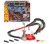 Hot Wheels Track Set & 1:64 Scale McLaren Formula 1 Team, Oracle Red Bull Racing & Atlassian Williams Racing Toy Cars, Sprint Race Circuit, JNN32
