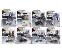 Hot Wheels Star Wars Character Cars Collection, 8-Pack Set, Captain Rex, Grogu, Dark Trooper, R2-D2, Boba Fett, Wrecker, Bo Katan, Fennec Shand HHB74-956E