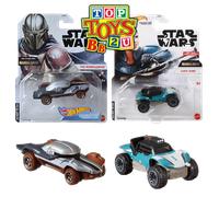 Hot Wheels Star Wars Character Cars 1:64 Scale Diecast - Mandalorian & Cara Dune - Twin Pack