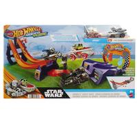 RacerVerse, Grogu s Great Race Track set , Star Wars Track Set with Die-Cast Hot Wheels Racers Inspired by Star Wars: Grogu and The Mandolorian, HPL32