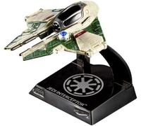 Hot Wheels Star Wars Starship Select Jedi Interceptor Mustafar, 1:50 Scale Premium Die-Cast Vehicle (HVG21)