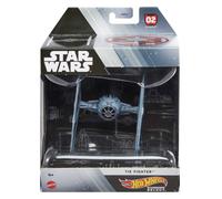 Hot Wheels Star Wars Starships Select Premium Replica of Tie Fighter Moveable Parts Premium Stand Gift for Adult Collectors 1:50 Scale