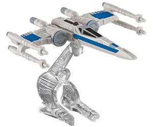 Hot Wheels, Star Wars: The Force Awakens, Resistance X-Wing Fighter (Closed Wings, Blue) Die-Cast Vehicle by Hot Wheels