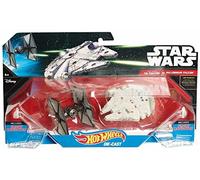 Hot Wheels Star Wars The Force Awakens TIE FIGHTER Vs. MILLENNIUM FALCON 2-Pack