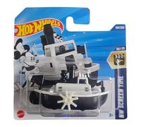 Hot Wheels Steamboat Willie, Black and White Collectible Die-Cast Vehicle, HW Screen Time 10/10