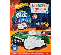 Hot Wheels Sticker by Number Activity Book