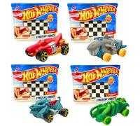 Hot Wheels Stretchy Sensory 5" 12cm Vehicles - Complete Set of All 4 BMBB Exclusive Cars - Croc Rod, Sharkruiser, Dragon Blaster & Speed Spider